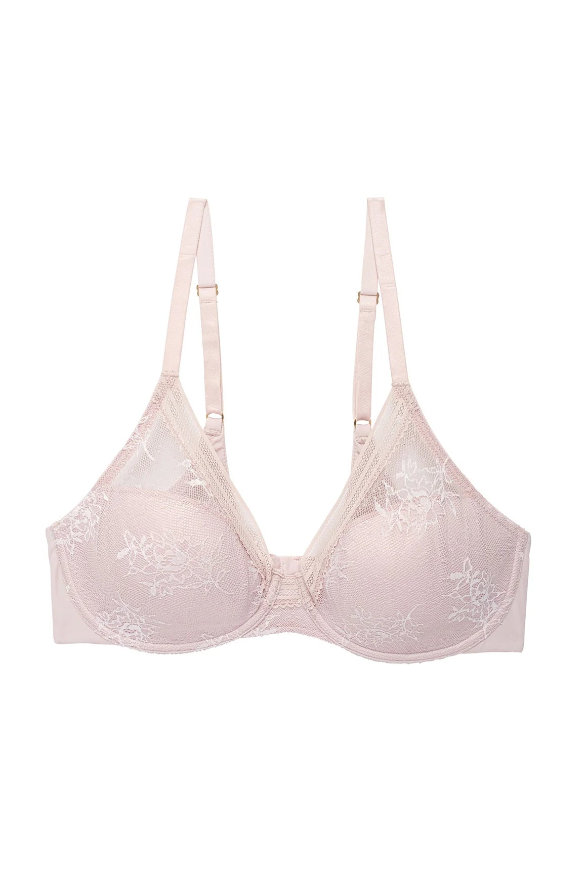 Love Lace Lightly Padded Plunge Bra Nude