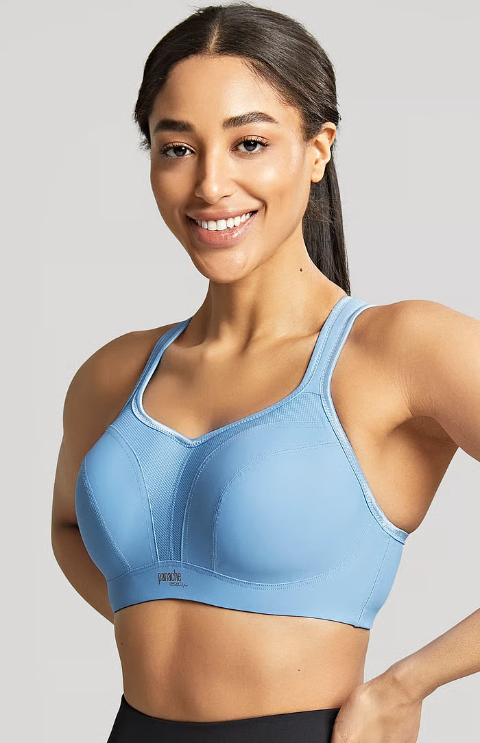 Power High Support Sports Bra Sky Blue