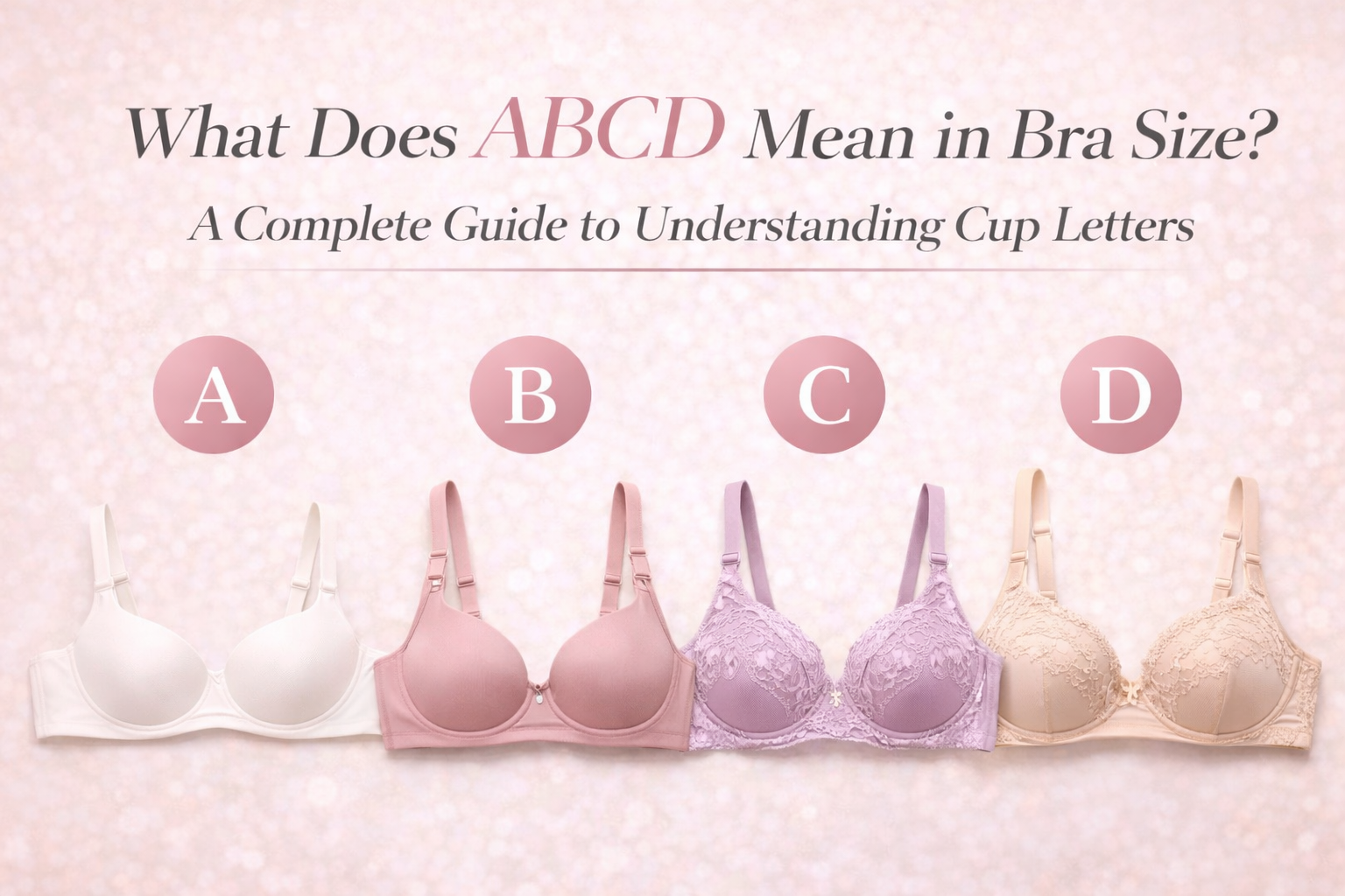 What Does ABCD Mean in Bra Size? A Complete Guide to Understanding Cup Letters (2026)