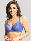 Panache Ana plunge bra in blue for fuller busts