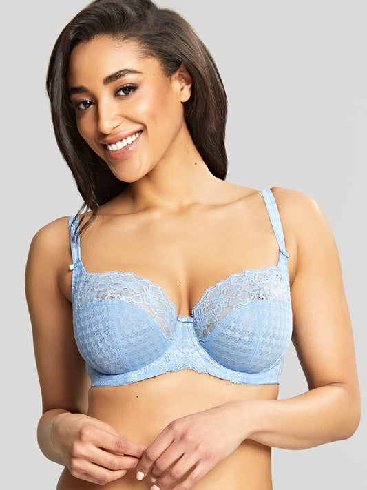 Panache Envy full cup balconette bra in blue