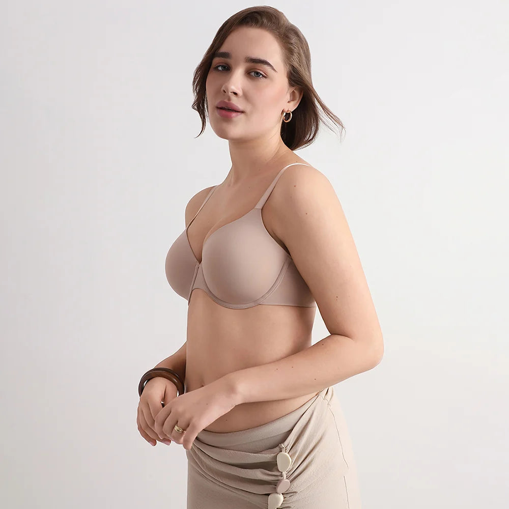 Elegance Padded T-shirt Bra Beige