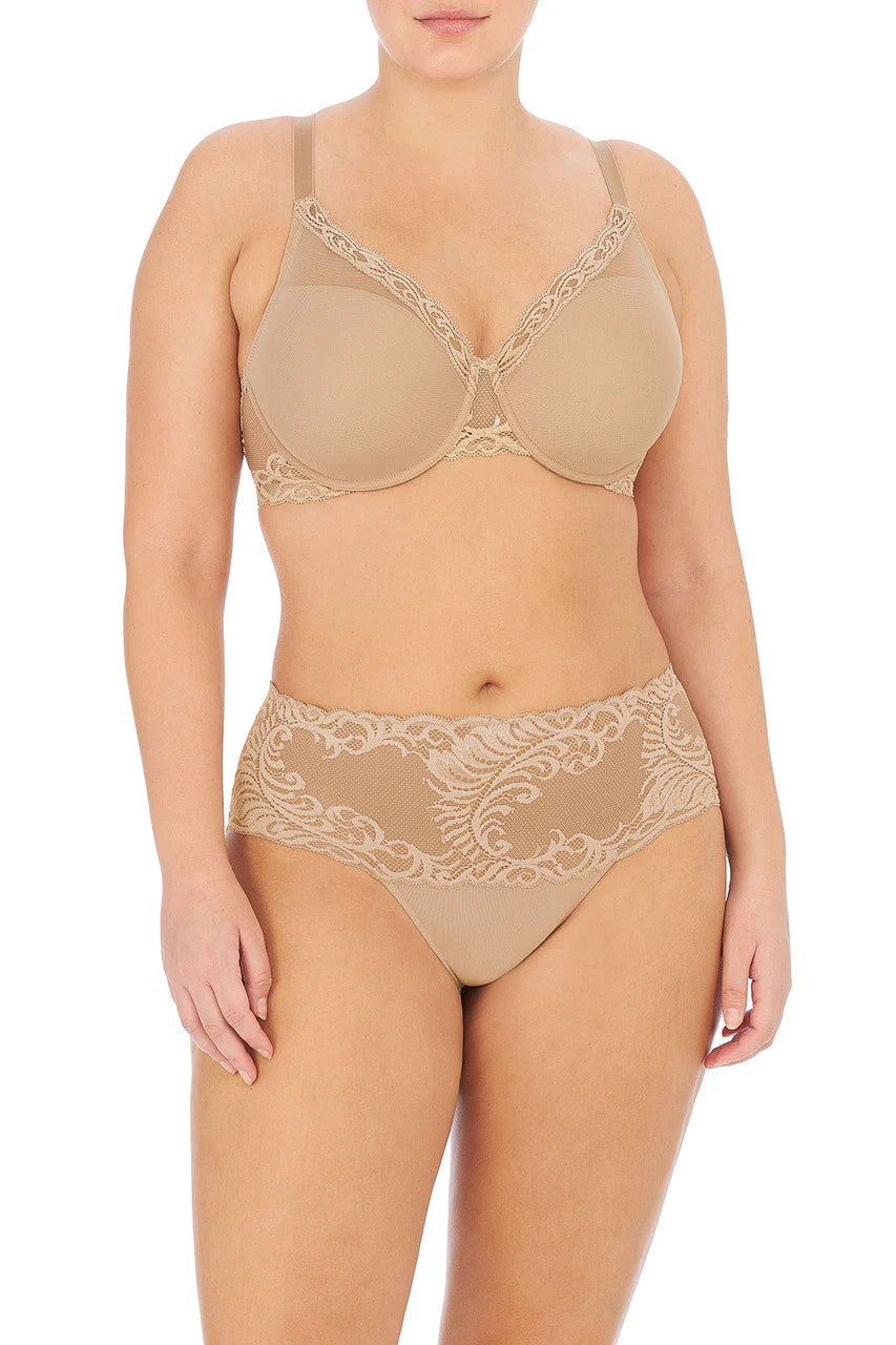 Feathers Full Coverage Seamless Plunge Underwire Bra