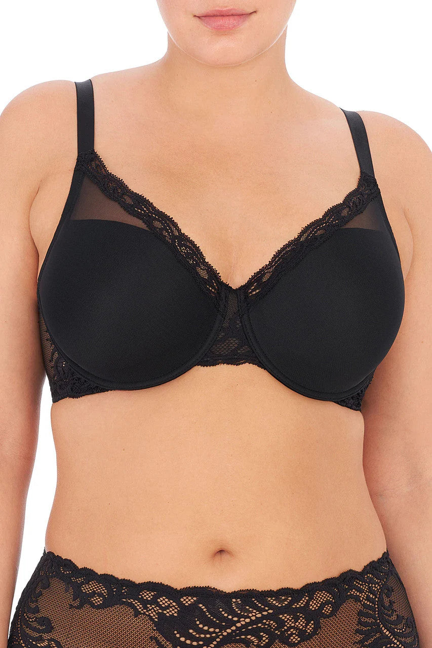 Feathers Full Coverage Seamless Plunge Underwire Bra