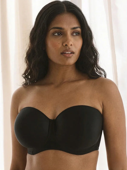 Fantasie Smoothing high support strapless bra in black