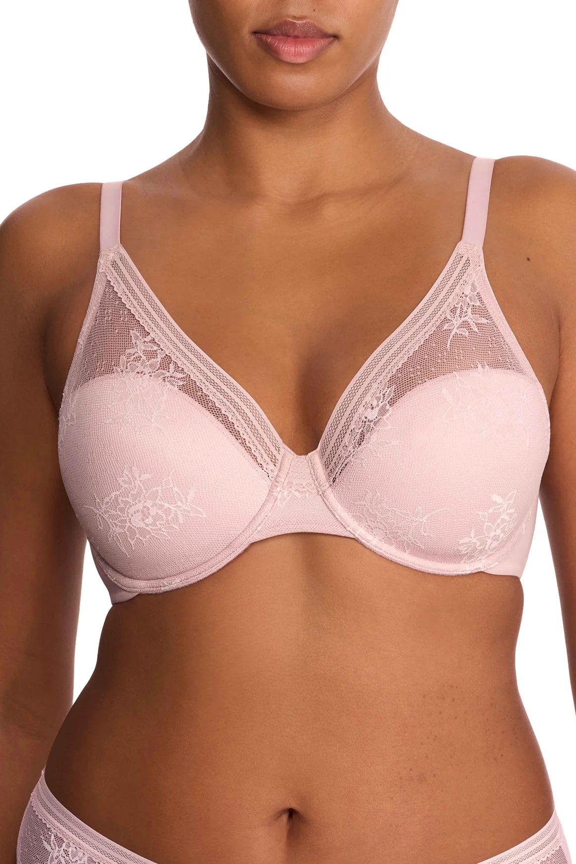Love Lace - Seamless Plunge Lightly Padded T-Shirt Bra
