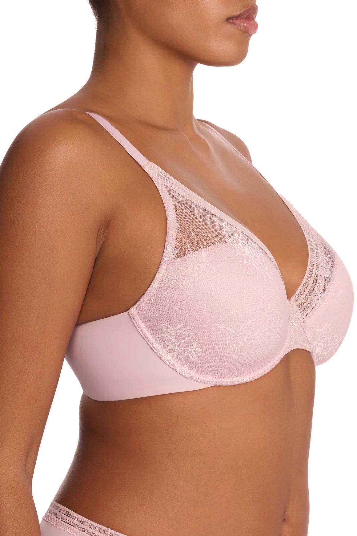 Love Lace - Seamless Plunge Lightly Padded T-Shirt Bra