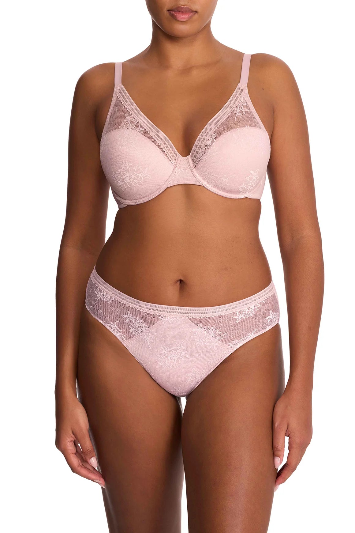 Love Lace - Seamless Plunge Lightly Padded T-Shirt Bra