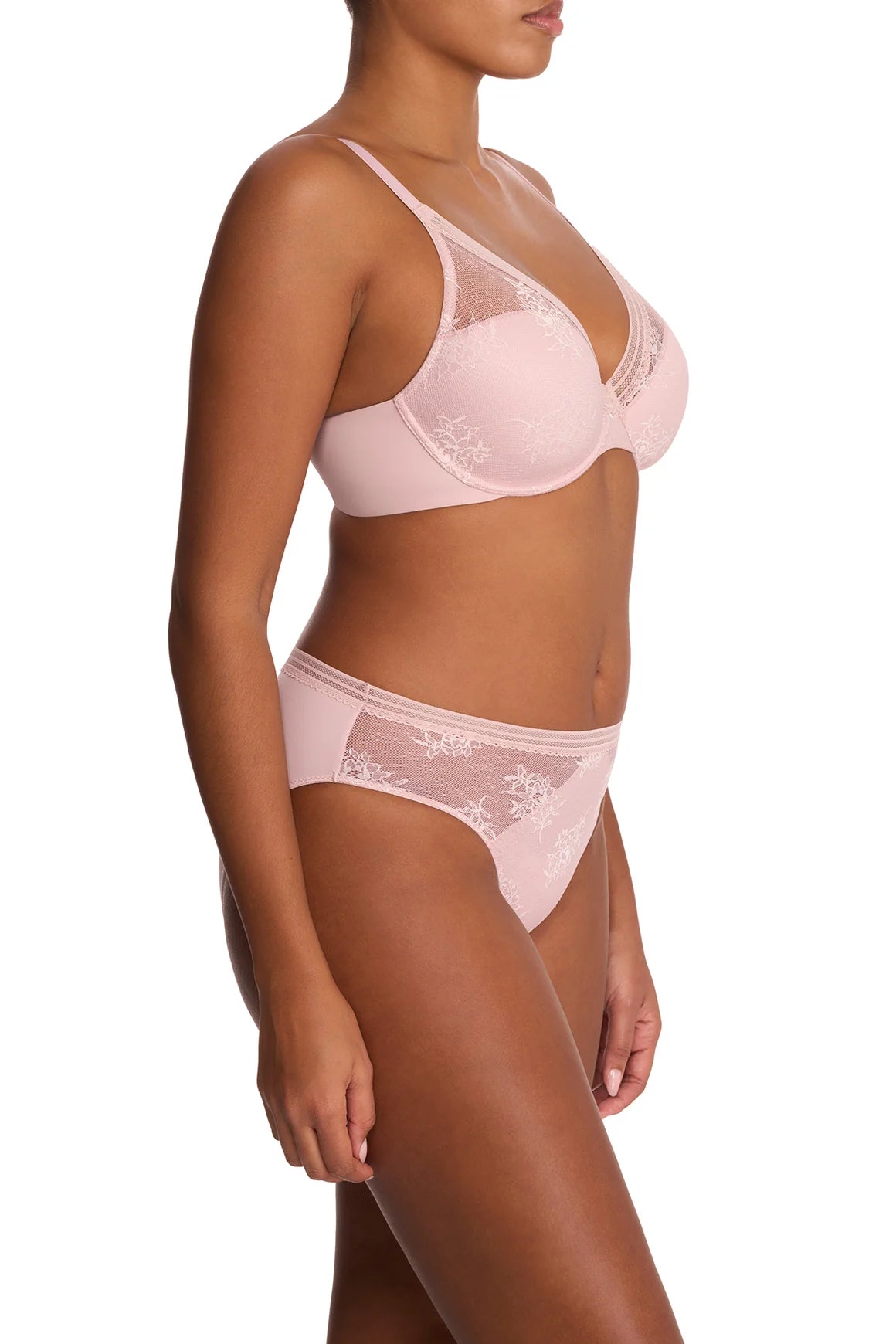 Love Lace - Seamless Plunge Lightly Padded T-Shirt Bra