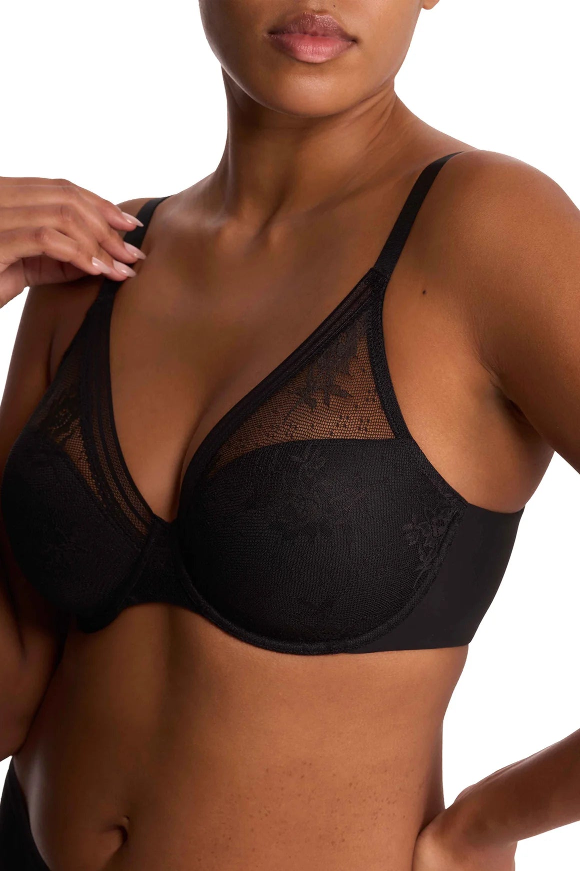 Love Lace - Seamless Plunge Lightly Padded T-Shirt Bra