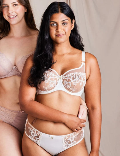 Perla Full Coverage Minimizer Bra White